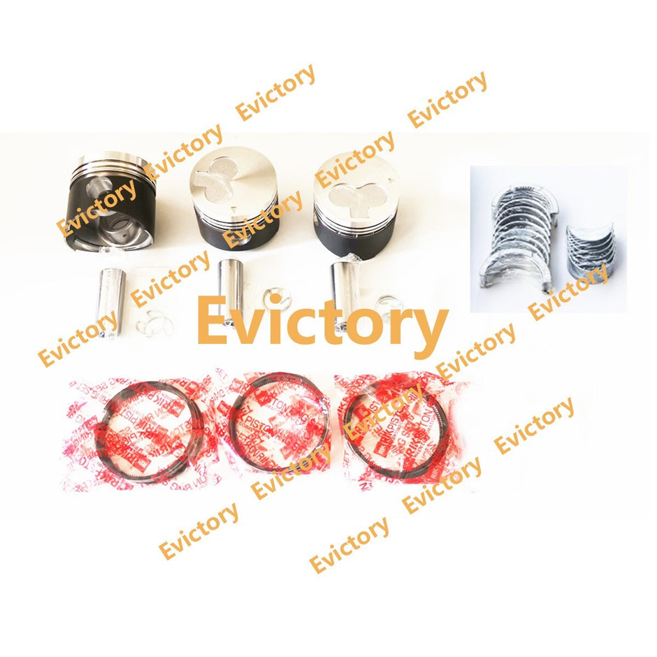 for Mitsubishi K3F rebuild kit piston ring engine bearing diesel engine parts