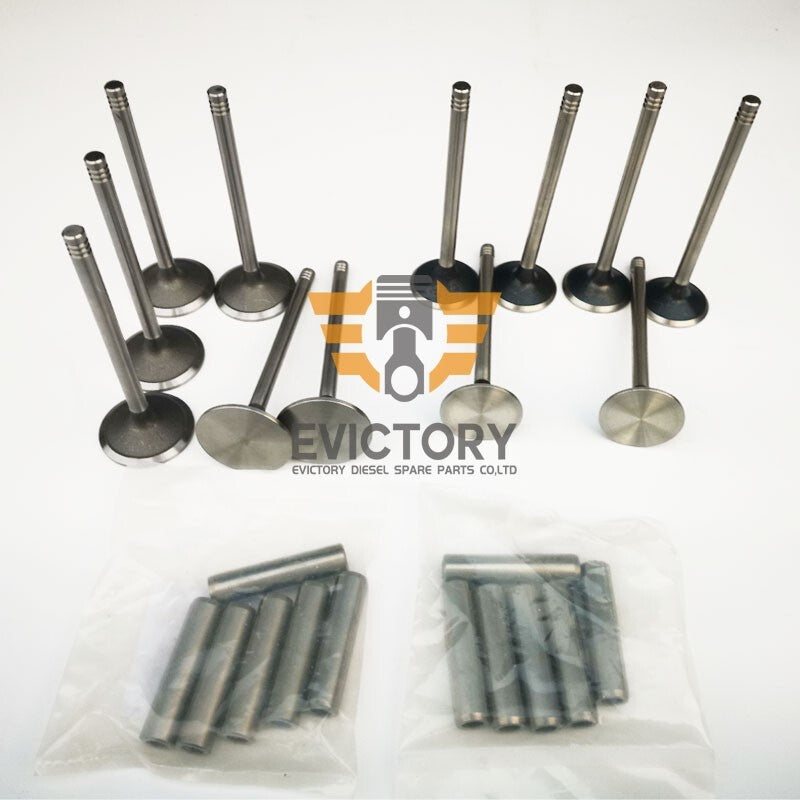 For CAT caterpillar C9 rebuild overhaul kit 24 VALVES + GUIDES bulldozer excavat