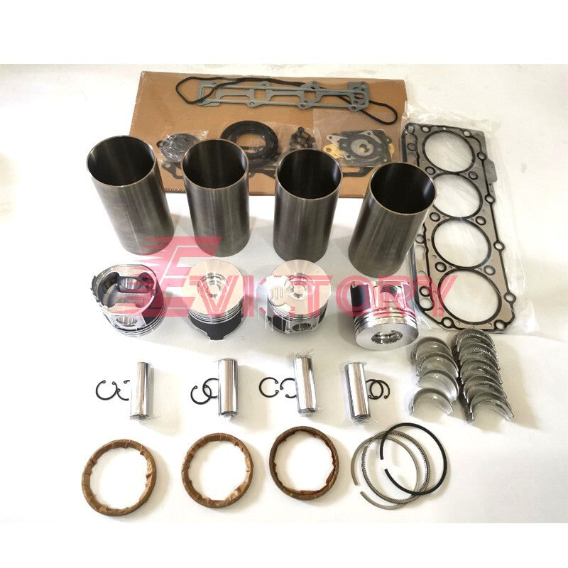 For Yanmar 4TNV84 turbo 4TNV84T rebuild kit piston cylinder liner gasket bearing