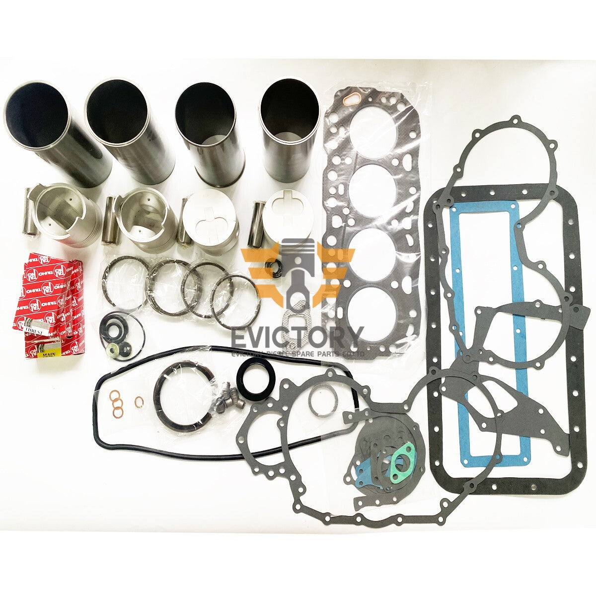 For Toyota engine 2J Rebuild overhaul kit gasket piston ring liner bearing