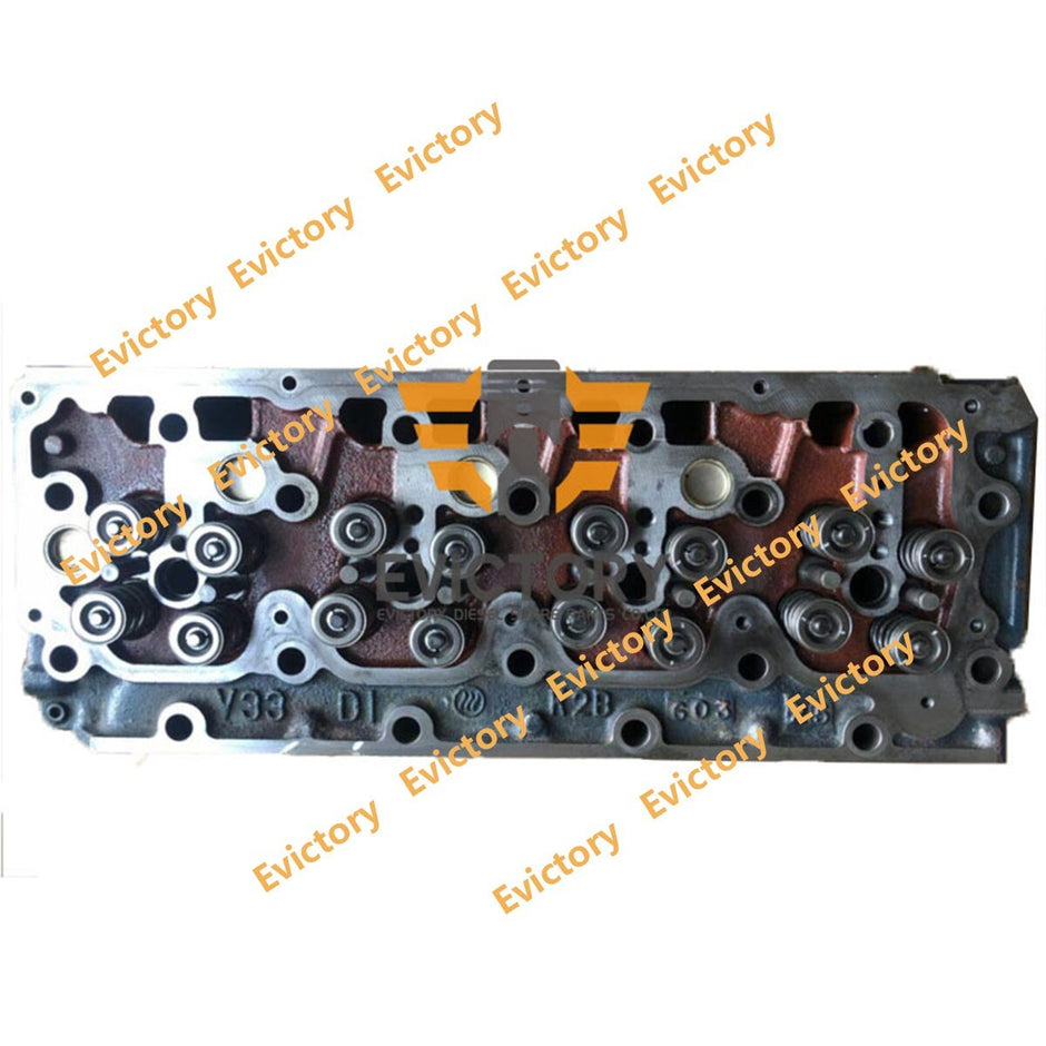 For Kubota V3300DI V3300T V3300-DI-T V3300 Cylinder head 16V + Full gasket kit
