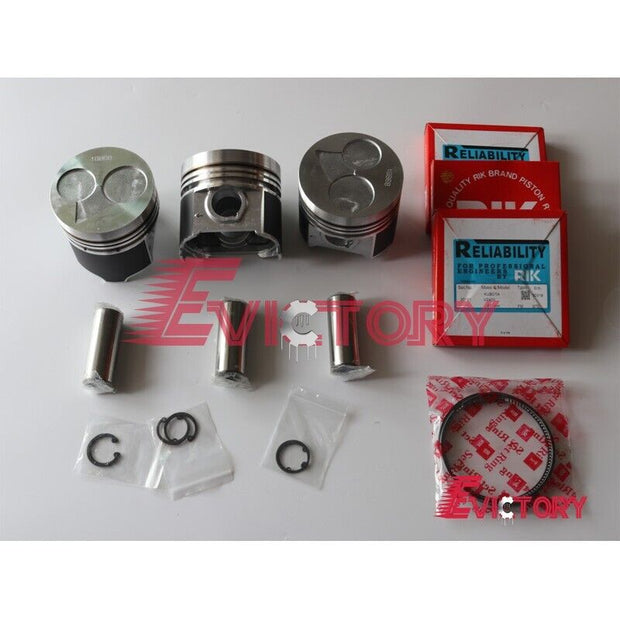 For Kubota D1703 rebuild kit piston + ring + cylinder head gasket set