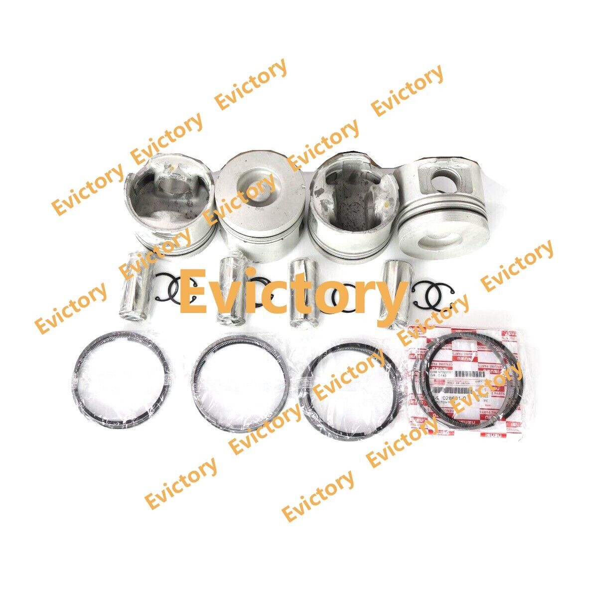 For ISUZU 4HG1-T 4HG1T 4HG1 engine parts piston + ring + cylinder head gasket