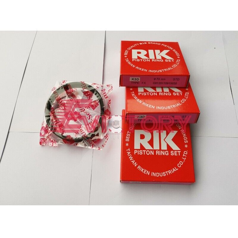 For MITSUBISHI K3D rebuild kit piston ring overzise 0.50mm gasket bearings