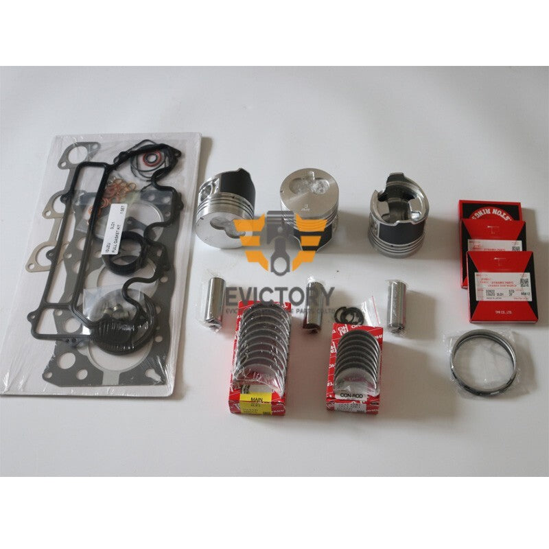 For Isuzu 3LD1 rebuild kit oversize +0.50mm piston + ring + gasket bearings