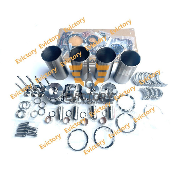 For DEUTZ BF4M1011 rebuild kit valve+piston+ring+liner set+gasket+bearing