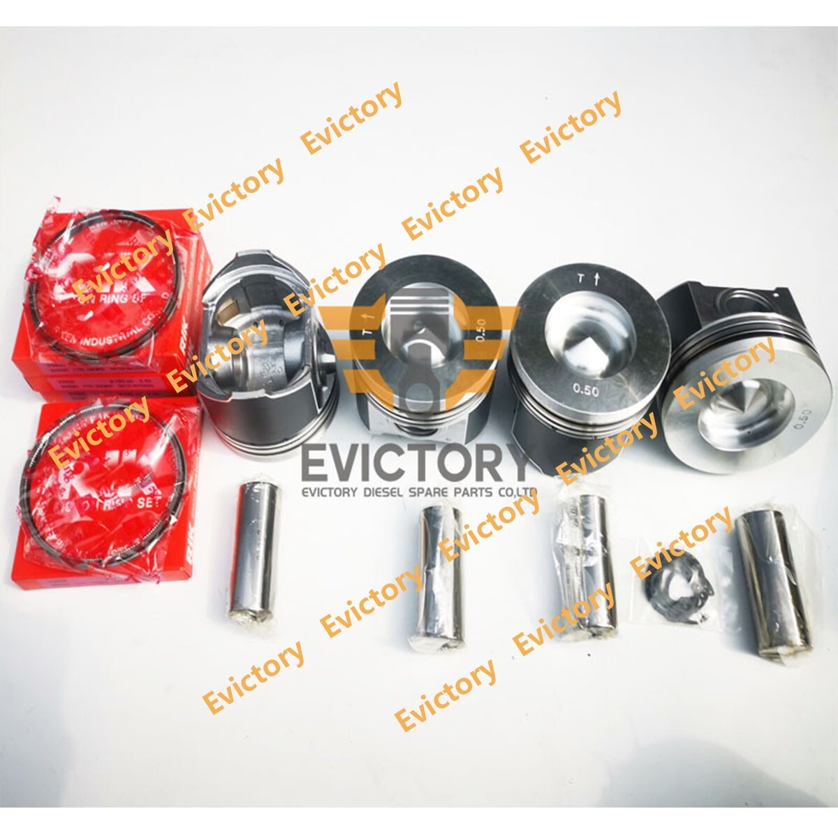 For Kubota V3800 oversize piston with ring M96S M108S M105S Tractor Engine