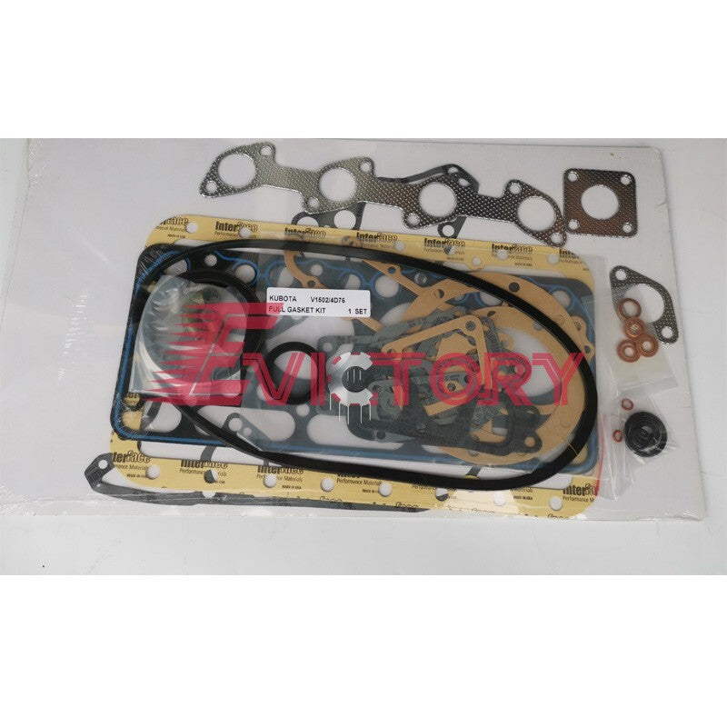 For kubota V1502 rebuild kit piston liner cylinder gasket big small end bearing