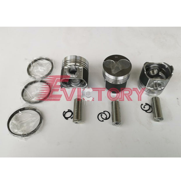 For Kubota D1503 rebuild overhaul kit piston ring liner gasket all bearing set
