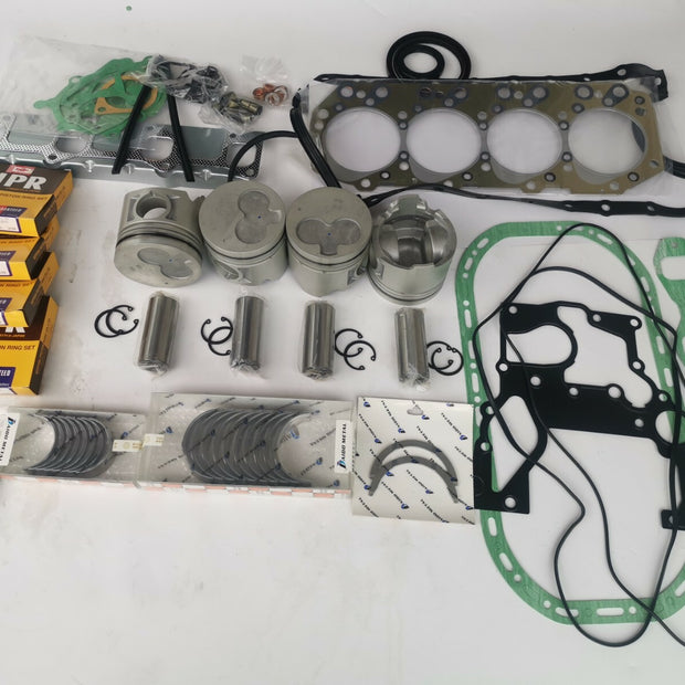 For Isuzu 4JG2-T 4JG2 4JG2T rebuild kit gasket + piston + ring + bearing +8VALVE