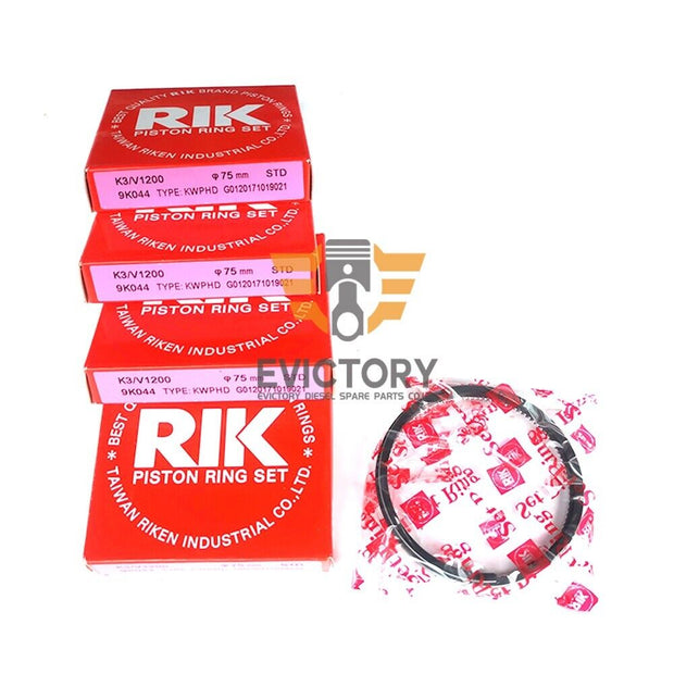 V1200 Engine Overhaul Rebuild Kit for Kubota piston ring+bearings+gaske kit