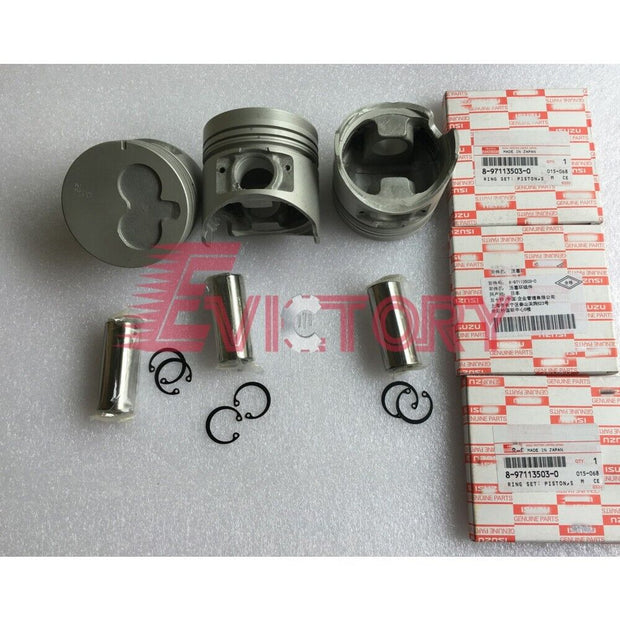 For Isuzu 3LD1 rebuild overhaul kit piston + ring set + cylinder head gasket kit