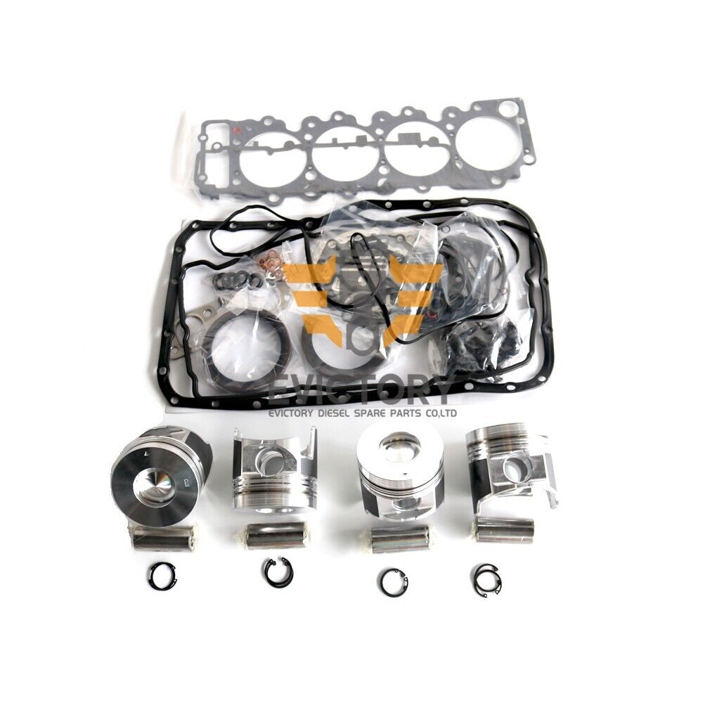 For ISUZU 4HL1 overhaul rebuild kit piston + ring + engine bearing gasket head