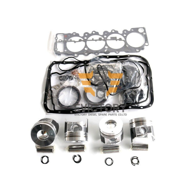For ISUZU 4HL1 overhaul rebuild kit piston + ring + engine bearing gasket head
