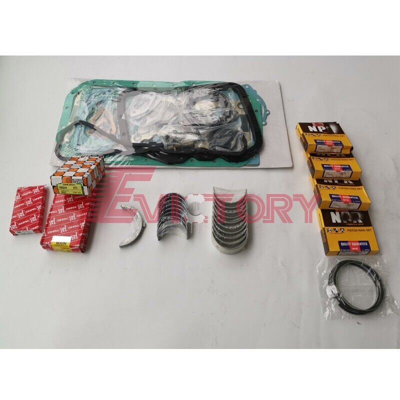 For DOOSAN forklift DB33A DB33 rebuild kit Piston + full gasket kit + bearing