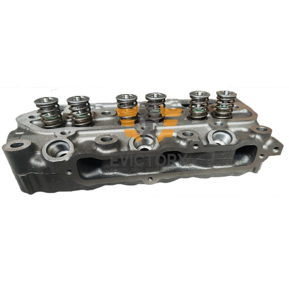 For Mitsubishi genset L3C cylinder head assy + piston ring full gasket kit