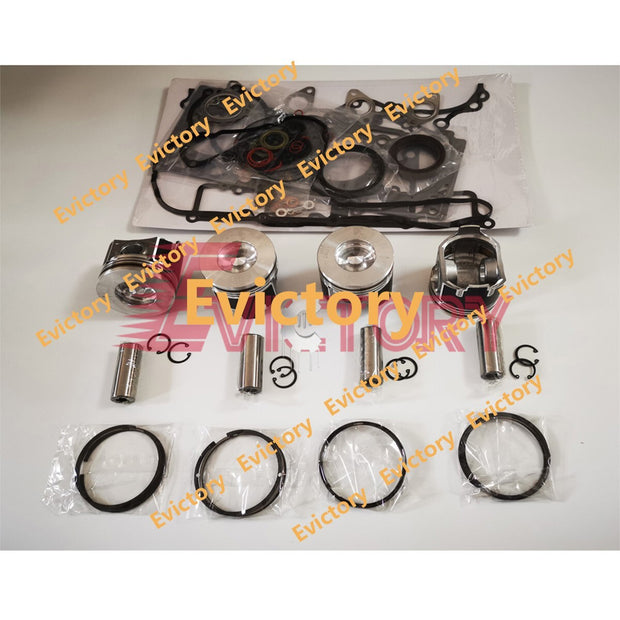 For KUBOTA V3307T V3307 rebuild overhaul kit piston ring cylinder head gasket