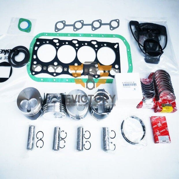 For Isuzu 4G63 4G64 engine rebuild overhaul kit piston ring gasket bearing