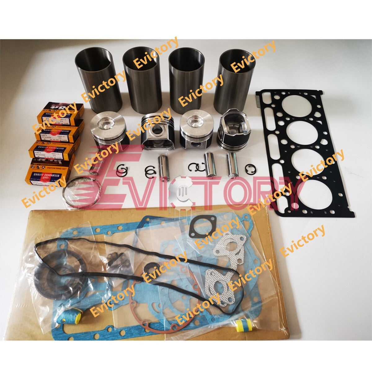 For KUBOTA V2003-DI-T V2003-T rebuild kit valve piston liner gasket bearing