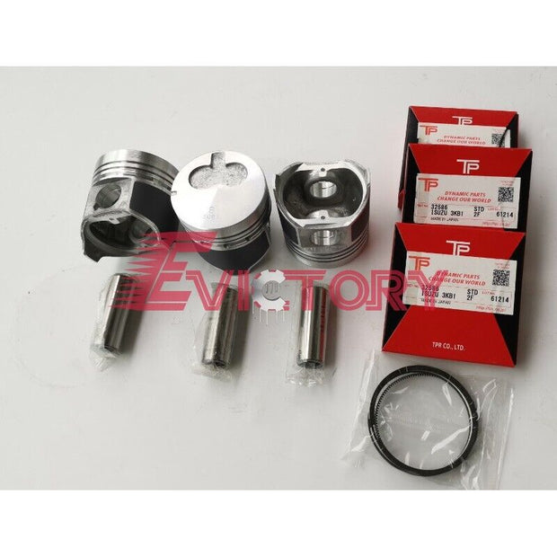 For Isuzu 3KB1 engine rebuild kit piston ring cylinder head gasket kit