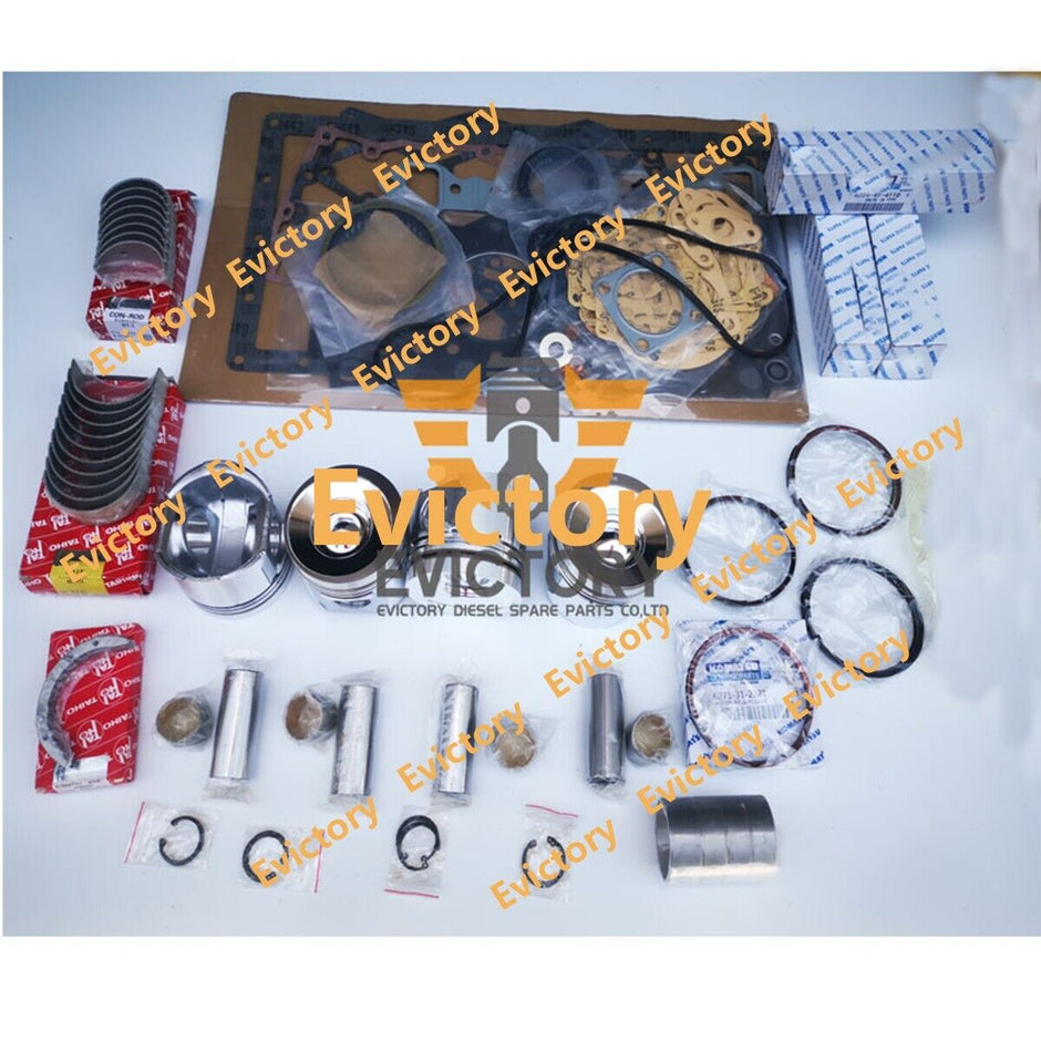 For CUMMINS B3.3 QSB3.3 rebuild kit piston ring bearing gasket forklift engine