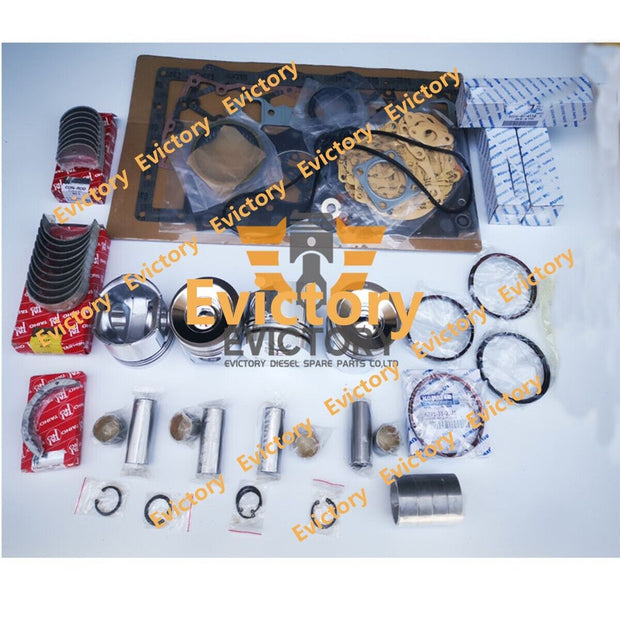 For CUMMINS B3.3 QSB3.3 rebuild kit piston ring bearing gasket forklift engine