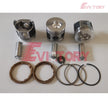For Yanmar 3TNE88 3D88E 3TNE84 Cylinder Head complete piston ring gasket kit