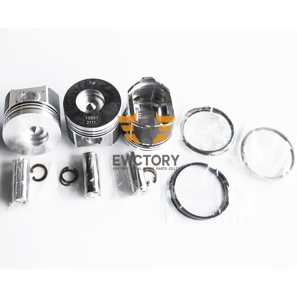 For Kubota D1803 rebuild kit piston + ring set + main big small bearing set