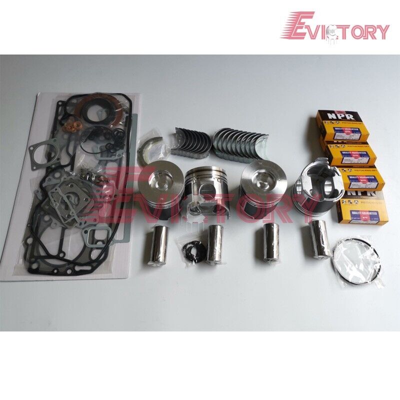 For KOMATSU YANMAR S4D106E 4TNV106 S4D106 overhaul rebuild kit repair parts