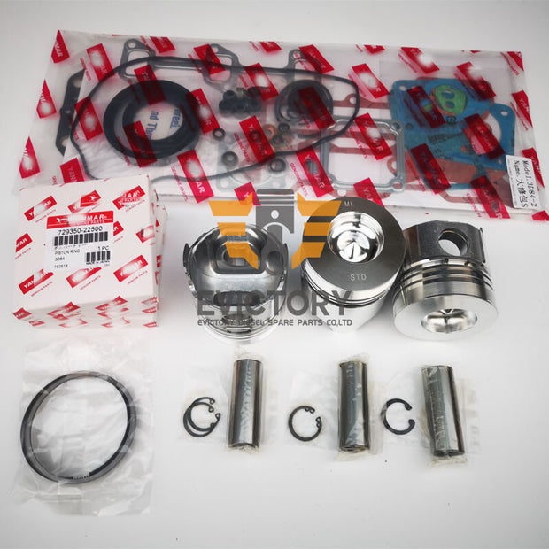 For Yanmar 3TN84E-RK 3TN84L-RB 3D84N-2C crankshaft conrod rebuild overhaul kit