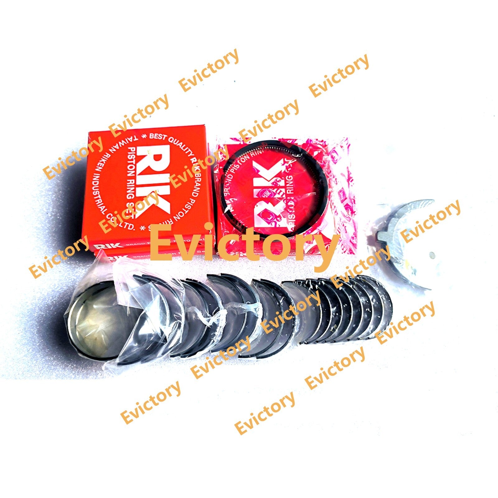 For KUBOTA V1305 rebuild kit piston ring + crankshaft conrod bearing