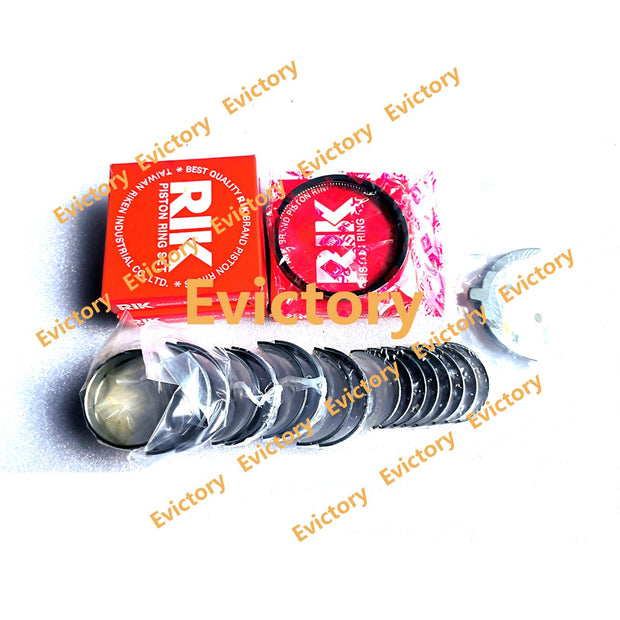 For KUBOTA V1305 rebuild kit piston ring + crankshaft conrod bearing