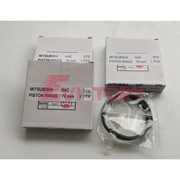 For Mitsubishi K3C rebuild repair kit piston ring cylinder gasket head set