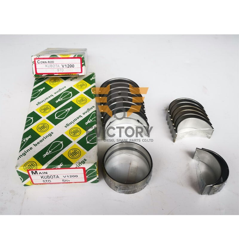 V1200 Engine Overhaul Rebuild Kit for Kubota piston ring+bearings+gaske kit