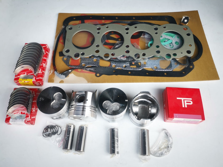 For Isuzu 4FE1 rebuild kit piston + ring full gasket kit big small bearings