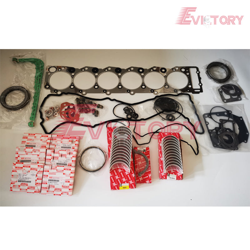 for ISUZU 6HE1 6HE1T 6HK1 6HK1-T Diesel Engine Overhaul Rebuild Kits