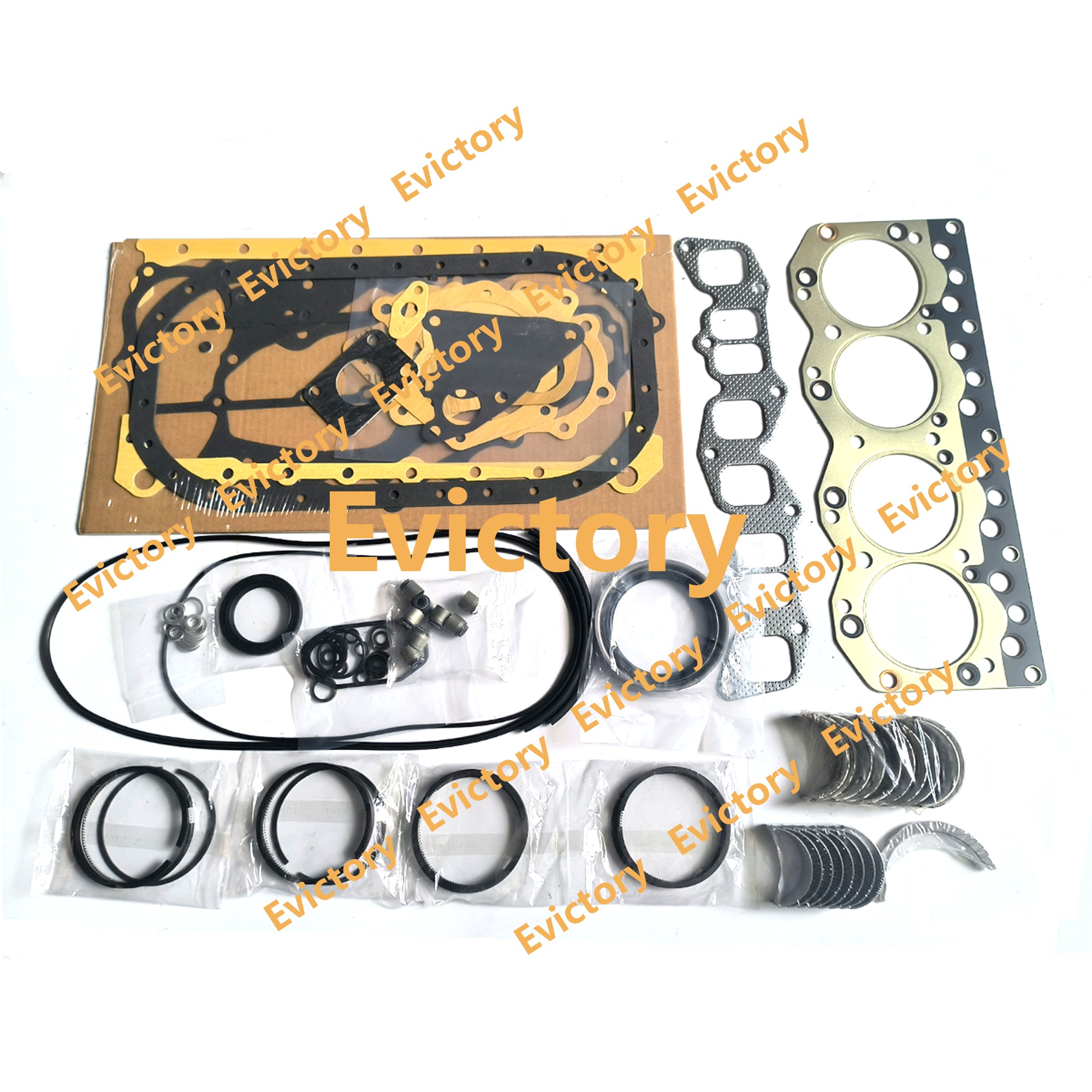 for Isuzu C240 engine overhaul cylinder head assy + gaskets + bearings + ring set