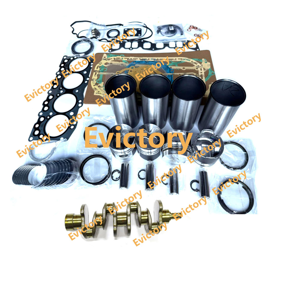 for ISUZU C240 C240PJK Crankshaft + pistons + ring + liner + bearing + gaskets