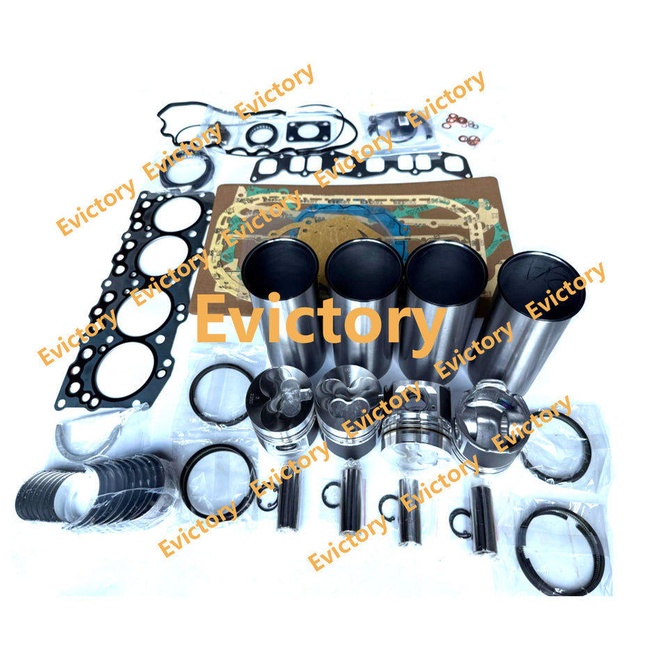 for ISUZU C240 forklift engine rebuild kits pistons ring liner bearing gaskets + oil pump 1pc