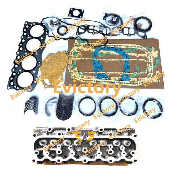 for Isuzu C240 engine overhaul cylinder head assy + gaskets + bearings + ring set