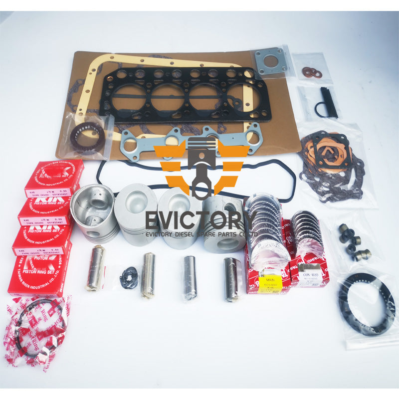 for Mitsubishi K4D K4E K4F oversize +0.50mm engine overhaul kits