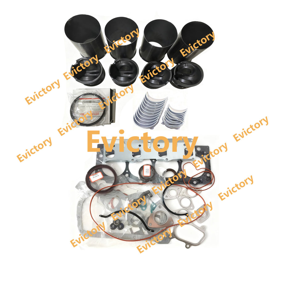 for Great Wall GW2.5TCI 2.5TC 2.5TCI Engine Rebuild Piston Liner Ring Gasket Bearing + Valve Kits