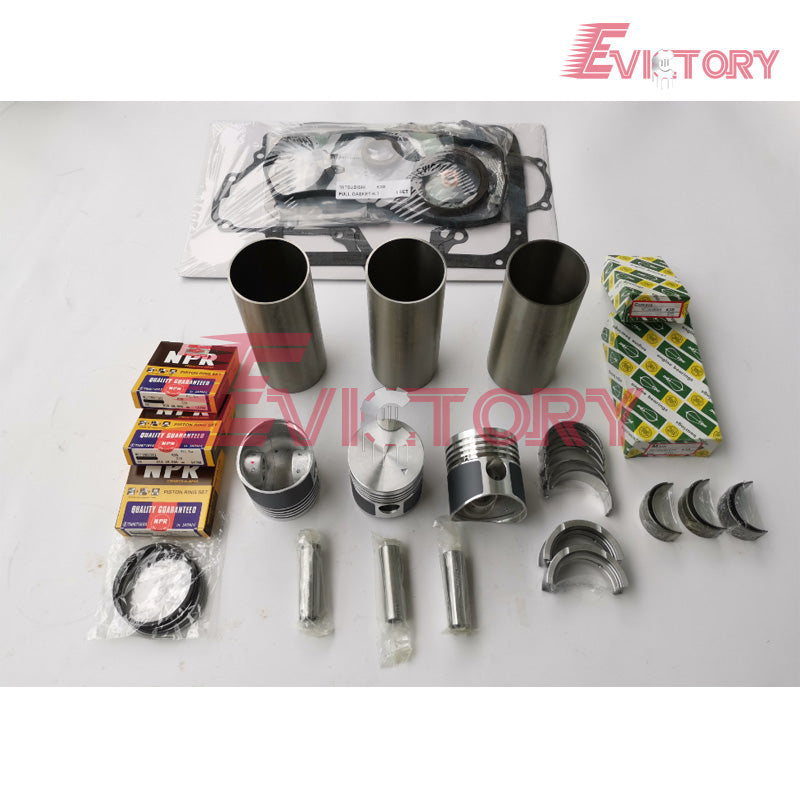 for Mitsubishi K3B K3C K3D K3E K3F K3M K3N Diesel Engine Overhaul Rebuild Kits