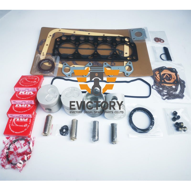 for Mitsubishi K4D K4E K4F oversize +0.50mm engine overhaul kits