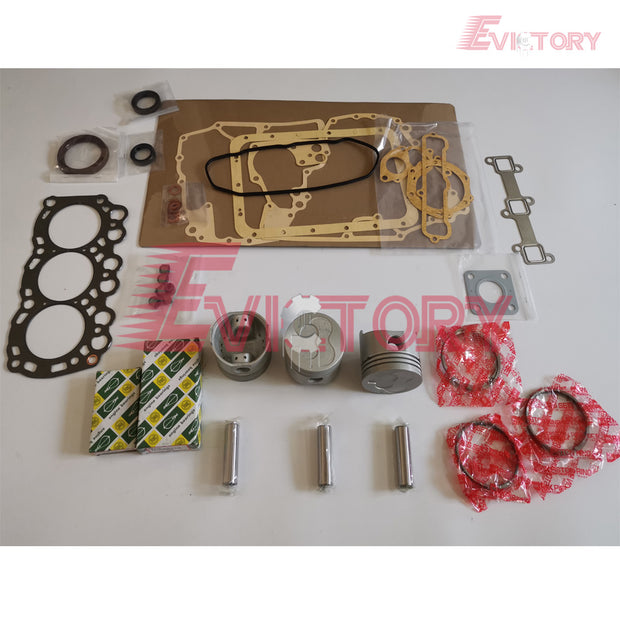 for Mitsubishi L3E engine overhaul oversized 0.50mm pistons ring gaskets bearing