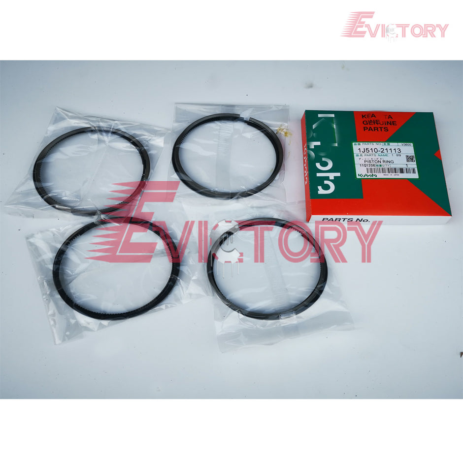 engine overhaul kits for kubota V3600 V3600-t 0.50mm oversized pistons piston ring gaskets bearings