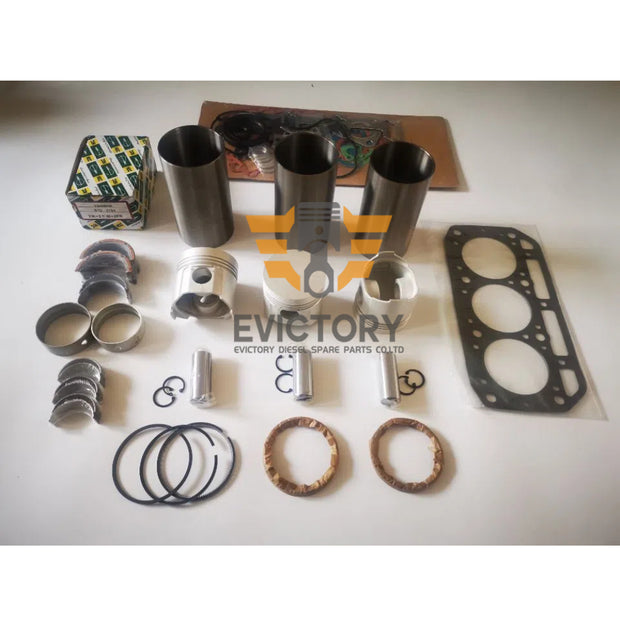 for Yanmar 3T84 3D84-1 3D84-2 Repair Parts: Cylinder Liner Kits, Gaskets, Head & Crankshaft