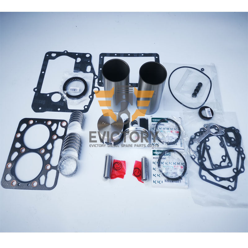 for Kubota Z482 ZB600 ZL600 Engine Overhaul Rebuild Kits + Cylinder Head