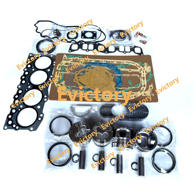 engine overhaul kits for Isuzu C240 diesel apply on forklifts - pistons bearing gaskets ring set