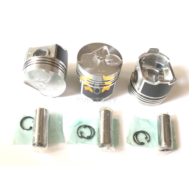 Oversized 0.50mm overhaul kits for KUBOTA D1503 D1703 D1803 diesel engine - pistons ring bearing gaskets